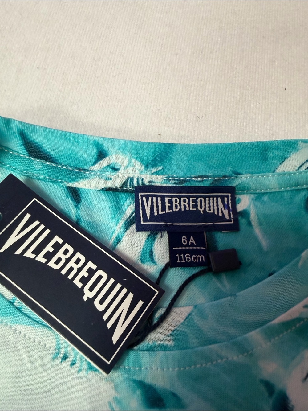 Vilebrequin Boys Shark Print T-Shirt Size 6A / 116cm Organic Cotton NWT - Picture 5 of 7